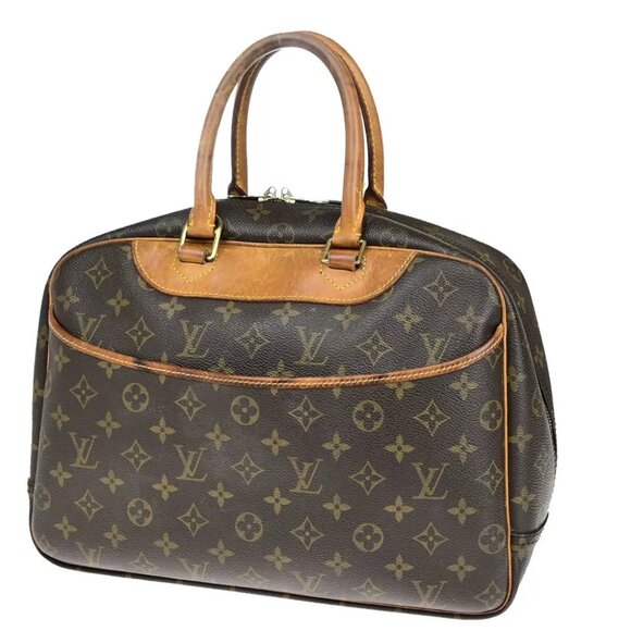 authenticity guaranteed LOUIS VUITTON LV Logo Deauville Hand Bag Monogram - Picture 1 of 16